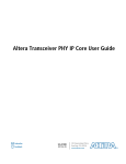 Altera Transceiver PHY IP Core User Guide