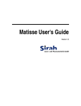 Matisse User's Guide 4