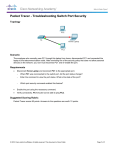 Packet Tracer - Troubleshooting Switch Port Security Instructions