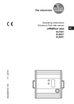 Operating instructions Ultrasonic flow rate
