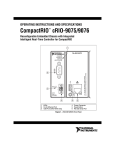 CompactRIO cRIO-9075/9076 Operating Instructions