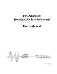 ECAN1000HR Isolated CAN interface board User's Manual
