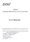 User Manual GK-62 Automatic Photoelectric