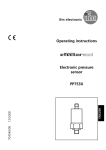 Operating instructions Electronic pressure sensor PP753X