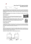 Green Power GP-120 Integrated Amplifier Operating Instructions