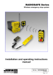 RADIOSAFE Series Installation and operating instructions manual