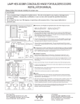 lamp hes-3030br concealed hinge for builders doors