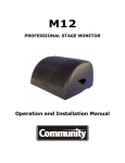 Operation Manual Operation and Installation Manual