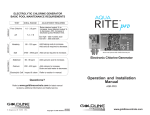 Aqua Rite™ Pro Electronic Chlorine Generator