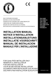 INSTALLATION MANUAL NOTICE D'INSTALLATION