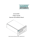 HI 2151/30WC Weight Controller Operation and Installation Manual