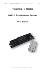 T62B (RGB) i12 DMX512 DMX512 Three Channels Decoder User
