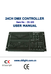 24 CH DMX CONTROLLER USER'S MANUAL
