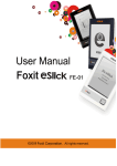 Foxit eSlick user manual