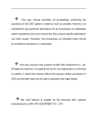 This user manual describes all proceedings concerning the