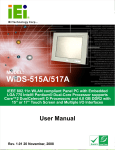 WIDS-515A/WIDS-517A Panel PC User Manual