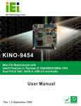 KINO-9454 Motherboard User Manual v1.0