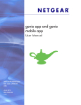 NETGEAR genie App and genie Mobile App User Manual