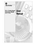 1770-6.5.5, PLC-2 Family Report Generation Module, User Manual