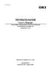 MSM6636/6636B User's Manual