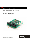 PCAN-PC/104 - User Manual - PEAK