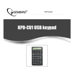 KPD-CU1 user manual