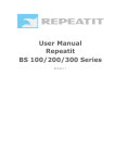 User Manual Repeatit BS 100/200/300 Series