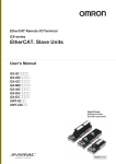 GX-series EtherCAT Slave Units User's Manual