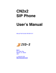 [ -- Zed-3. User's manual for the CN2x2 IP phone, 96