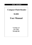 CF RFID Reader - SL801 User Manual