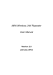 MINI Wireless LAN Repeater User Manual