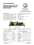 Universal Input, 20 W, LED Ballast Evaluation Board User's Manual