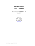 [ -- Zed-3. SP3 Soft Phone User's Manual. 2007-06-19 -