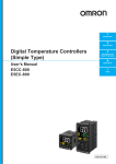 Digital Temperature Controllers (Simple Type) User's Manual