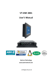 VT-HMI 3081 User's Manual