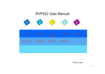 DVP322 User Manual