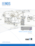 USER MANUAL VIDEO SCALING SYSTEM