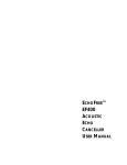 ECHOFREE&trade; ACOUSTIC ECHO CANCELLER USER MANUAL