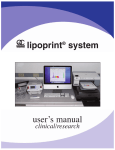 lipoprint&reg; system user's manual