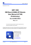 QRF-1008 ISM Band 433MHz RF Module User Manual - Mega-Chip