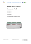 K-BUS  R Switch Actuators User manual
