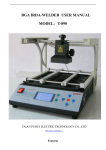 BGA IRDA-WELDER USER MANUAL MODEL: T-890