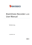 BrainVision Recorder 1.10 User Manual