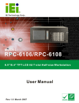 RPC-6106/6108 Workstation User Manual