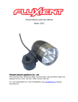 Fluxient Bicycle Light User Manual Model: 3XU2 Fluxient electric