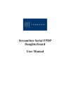 StreamStor Serial FPDP Daughterboard User Manual