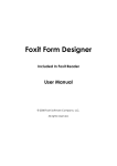Foxit Form Designer User Manual