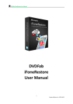 DVDFab iFoneRestore User Manual