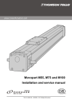 Movopart M55, M75 and M100 Installation and service manual