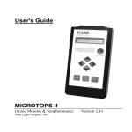 User's Guide MICROTOPS II
